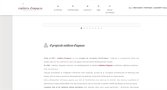 Desktop Screenshot of matieres-espaces.com