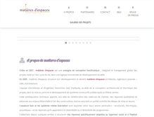 Tablet Screenshot of matieres-espaces.com